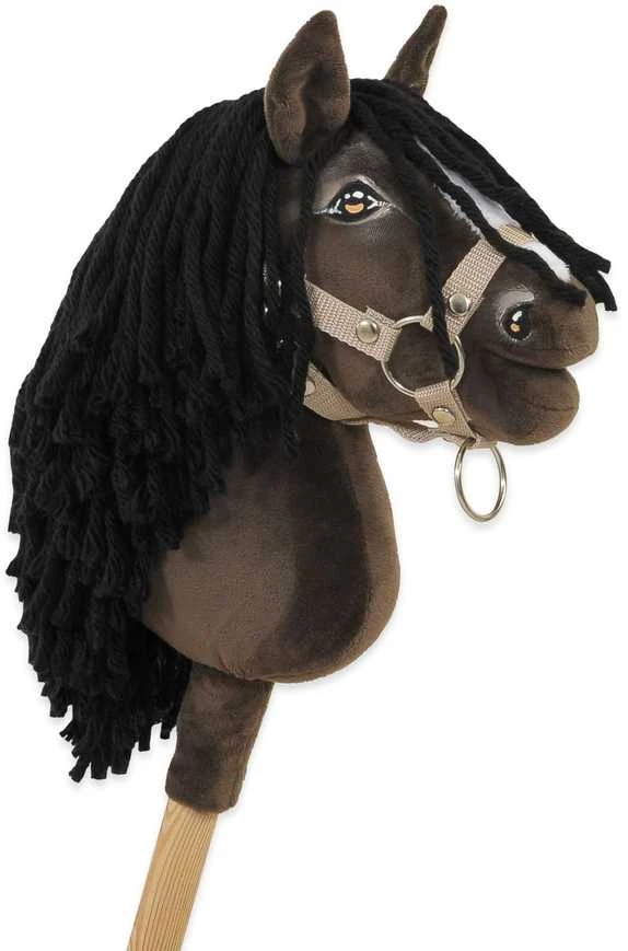 Hobby Horse lazdelinis arkliukas Premium tamsaus bėro atspalvio A5