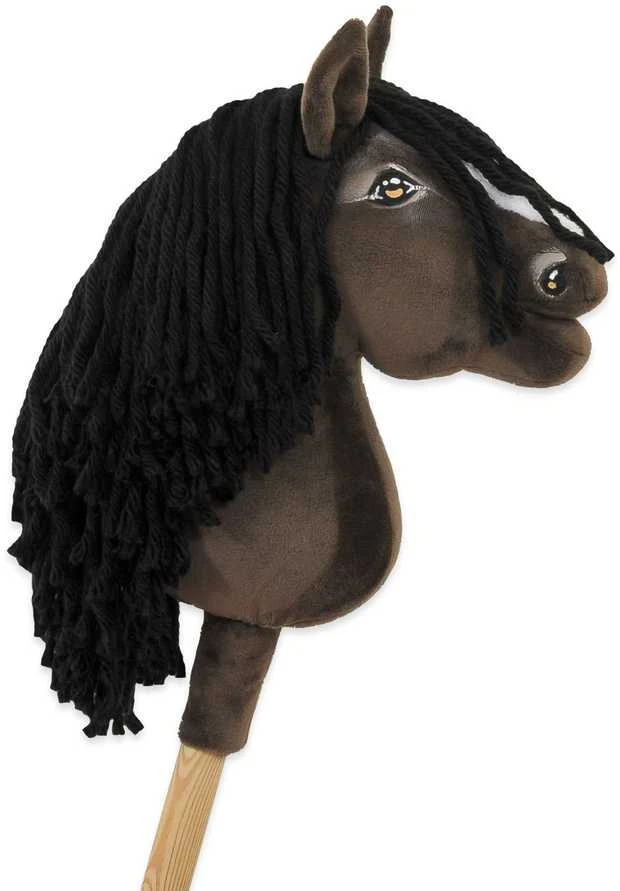 Hobby Horse lazdelinis arkliukas Premium tamsaus bėro atspalvio A5