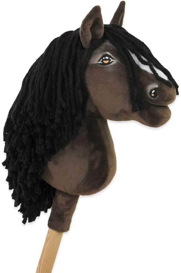 Hobby Horse lazdelinis arkliukas Premium tamsaus bėro atspalvio A5