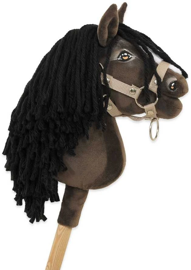 Hobby Horse lazdelinis arkliukas Premium tamsaus bėro atspalvio A5