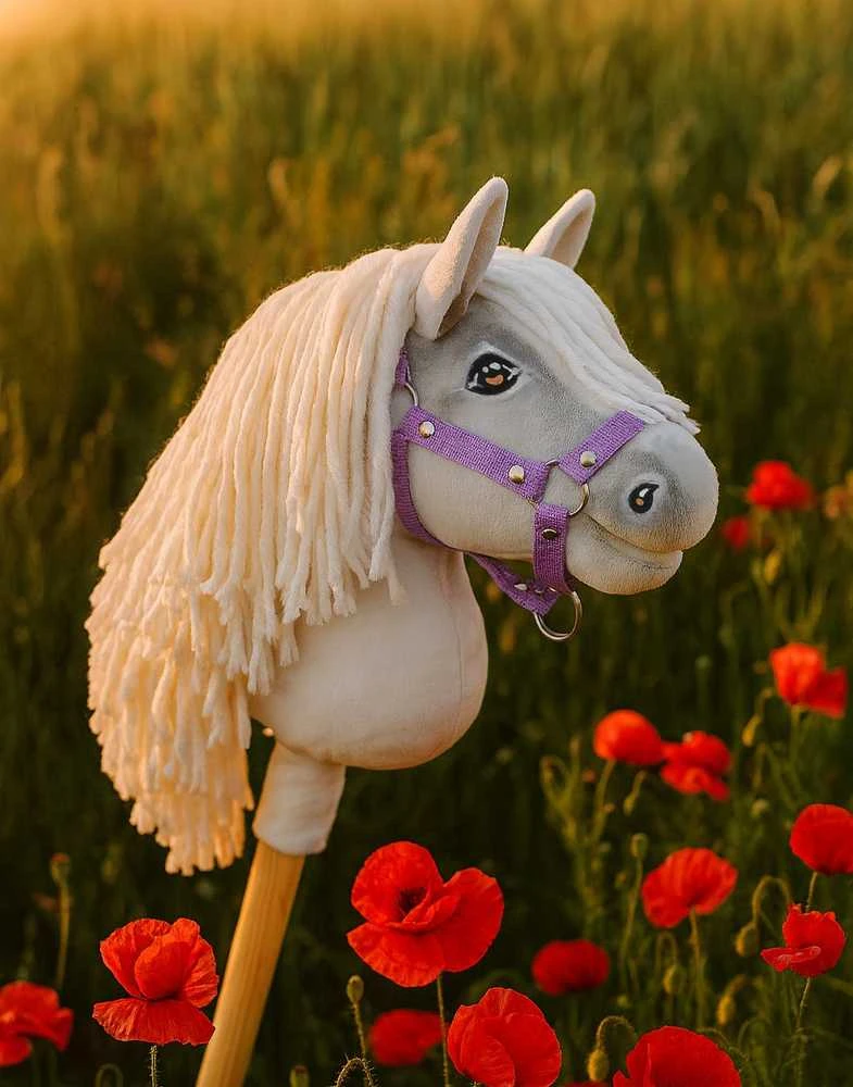 Hobby Horse lazdelinis arkliukas Super Premium baltas A5
