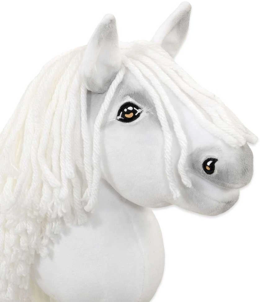 Hobby Horse lazdelinis arkliukas Super Premium baltas A5