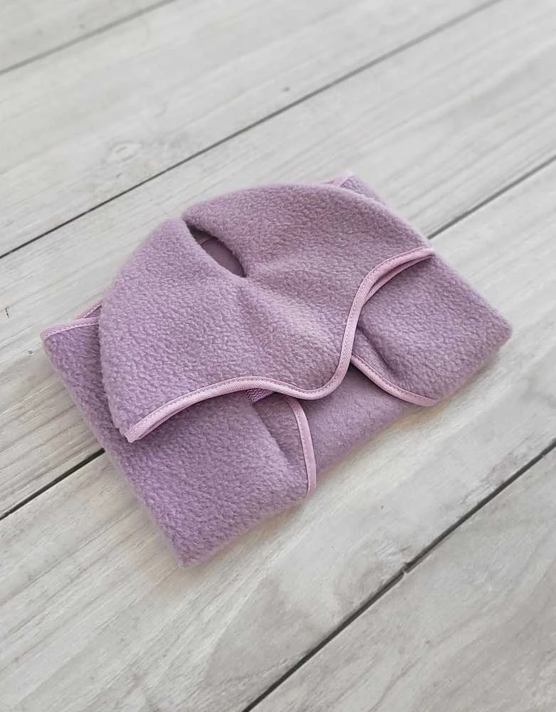 hobby horse violetinis flisinis pledas ir ausinukai