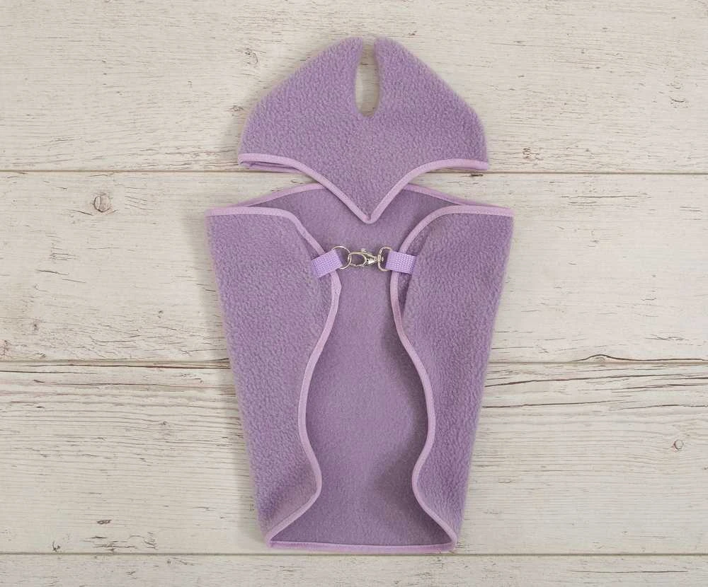 hobby horse violetinis flisinis pledas ir ausinukai