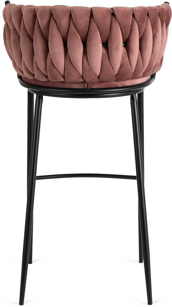 Mebel Elite Baro kėdė, veliūrinė, 60 × 56 × 104,5 cm, rožinė