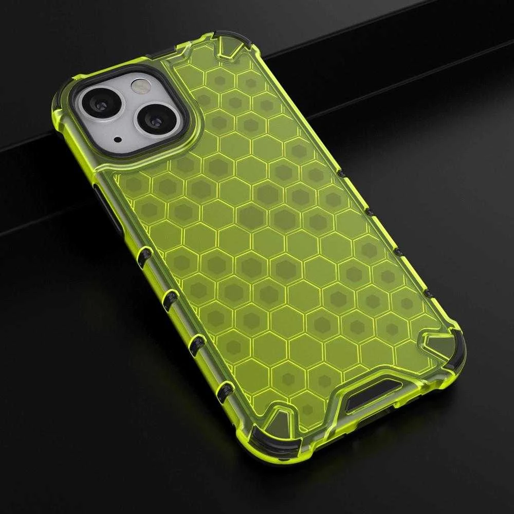 Hurtel Honeycomb dėklas skirtas iPhone 13 mini, žalias
