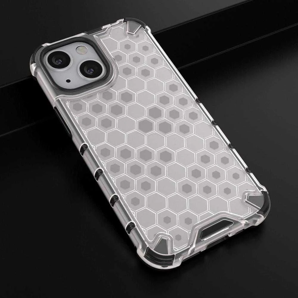 Hurtel Honeycomb dėklas skirtas iPhone 13 mini, skaidrus