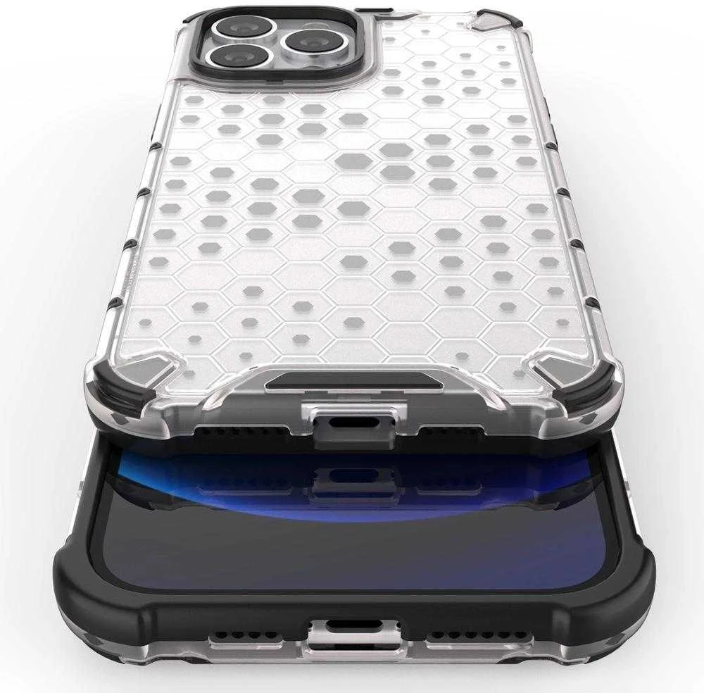 Hurtel Honeycomb dėklas skirtas iPhone 13 Pro Max, juodas