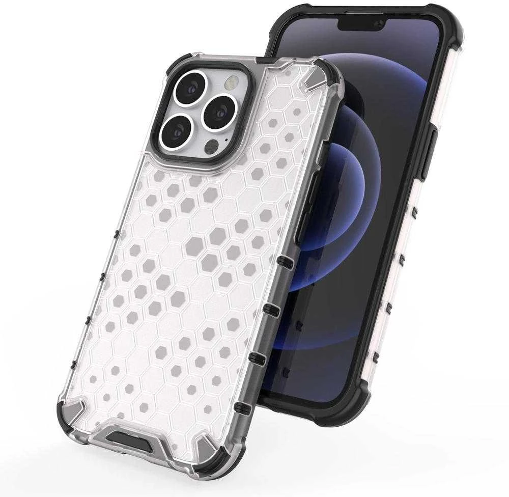 Hurtel Honeycomb dėklas skirtas iPhone 13 Pro, mėlynas