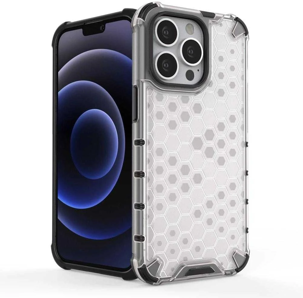 Hurtel Honeycomb dėklas skirtas iPhone 13 Pro, mėlynas