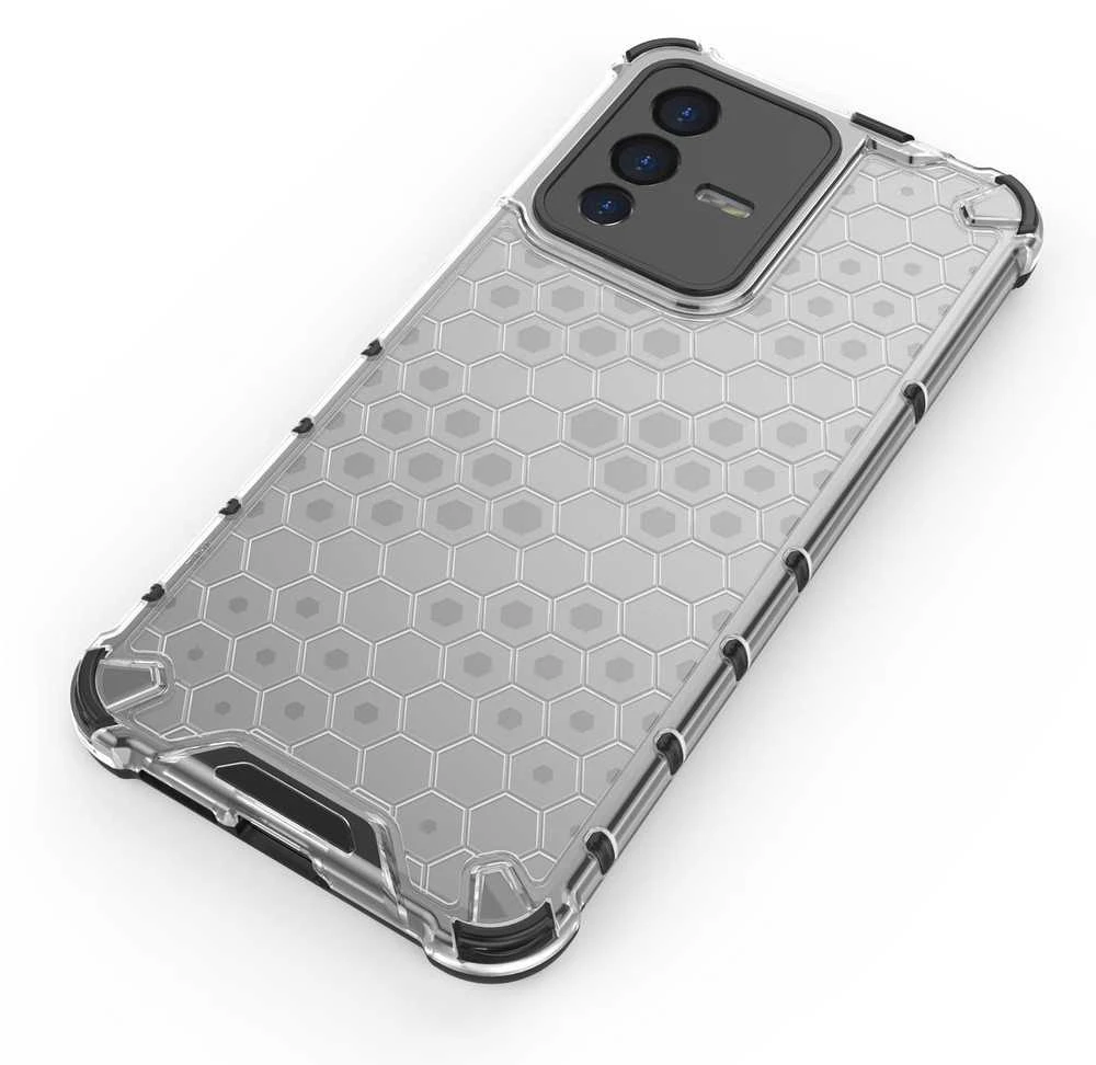 Hurtel Honeycomb dėklas skirtas Vivo V23 5G, juodas