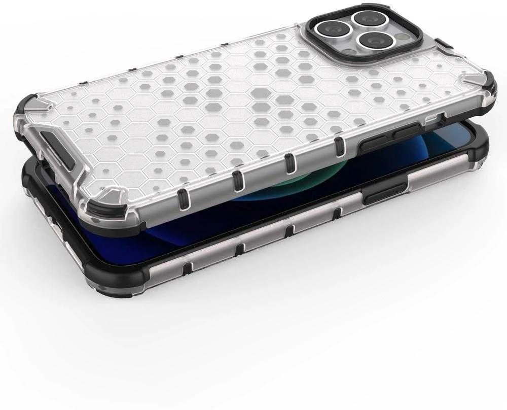 Hurtel Honeycomb dėklas skirtas iPhone 13 Pro Max, juodas
