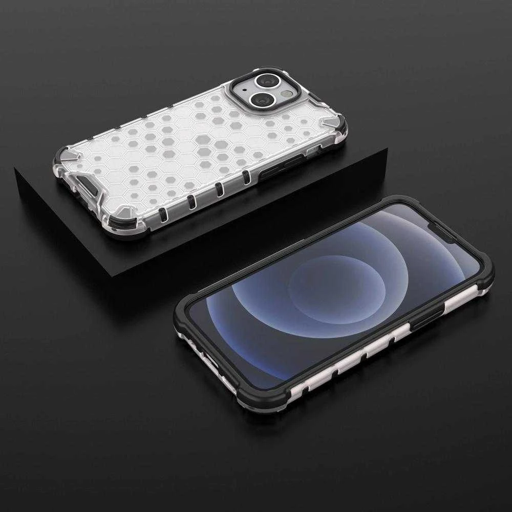 Hurtel Honeycomb dėklas skirtas iPhone 13 mini, skaidrus