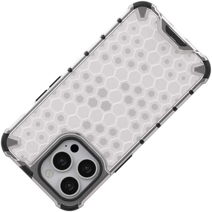 Hurtel Honeycomb dėklas skirtas iPhone 13 Pro, raudonas