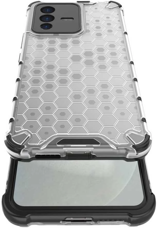 Hurtel Honeycomb dėklas skirtas Vivo V23 5G, juodas