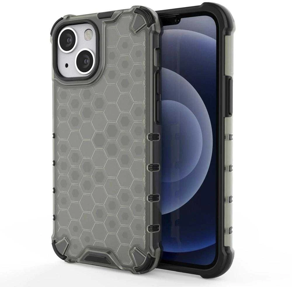 Hurtel Honeycomb dėklas skirtas iPhone 13 mini, juodas