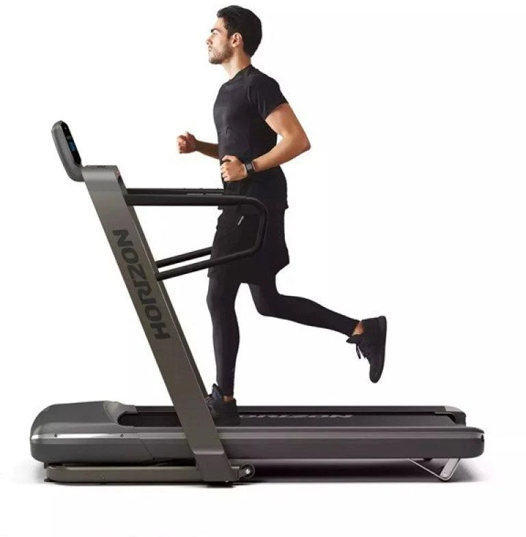 „Horizon Fitness Omega Z-02“ sulankstomas elektrinis bėgimo takelis su grafito spalvos rėmeliu