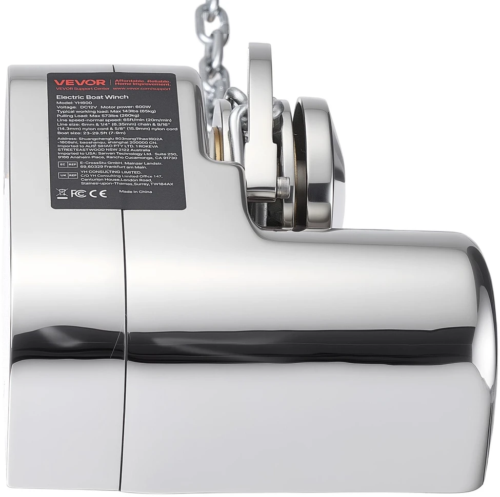 VEVOR Horizontali inkaro gervė, 12V DC, 600W