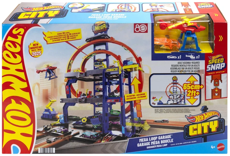 Mattel HOT WHEELS Rinkinys – Mega garažas su kilpomis (JBM74)