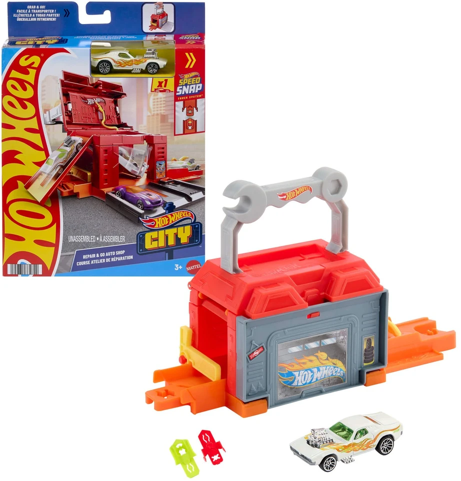 Mattel Hot Wheels City Play and Go trasa (atsitiktinis rinkinys)