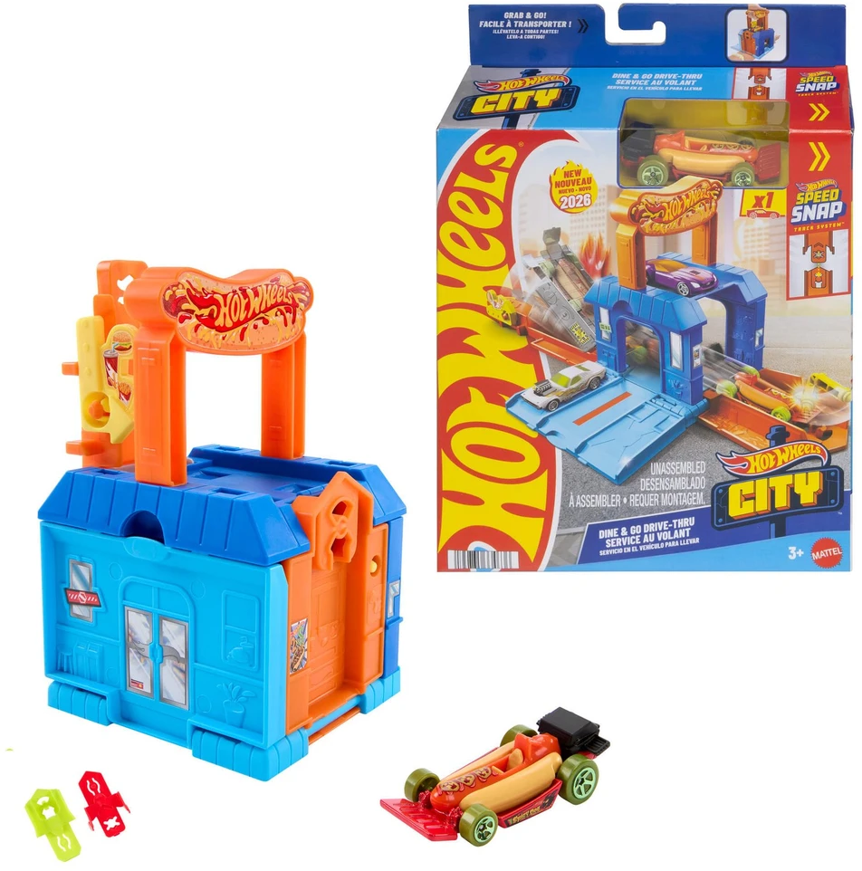 Mattel Hot Wheels City Play and Go trasa (atsitiktinis rinkinys)