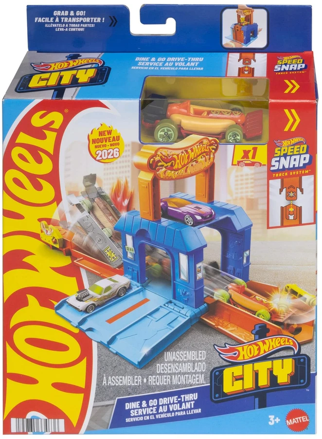 Mattel Hot Wheels City Play and Go trasa (atsitiktinis rinkinys)