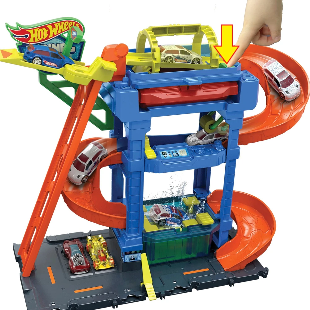 Mattel HOT WHEELS CITY rinkinys – Tunelinė autoplovykla (HTN80)