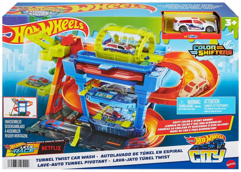 Mattel HOT WHEELS CITY rinkinys – Tunelinė autoplovykla (HTN80)