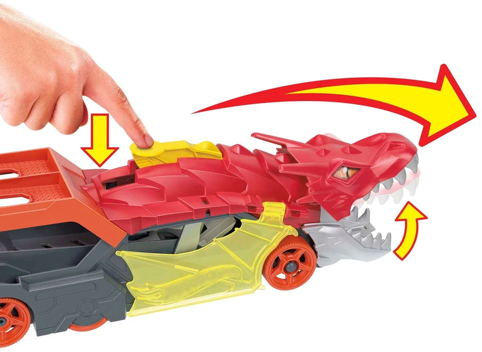Hot Wheels City transporteris „Drakono paleidiklis“