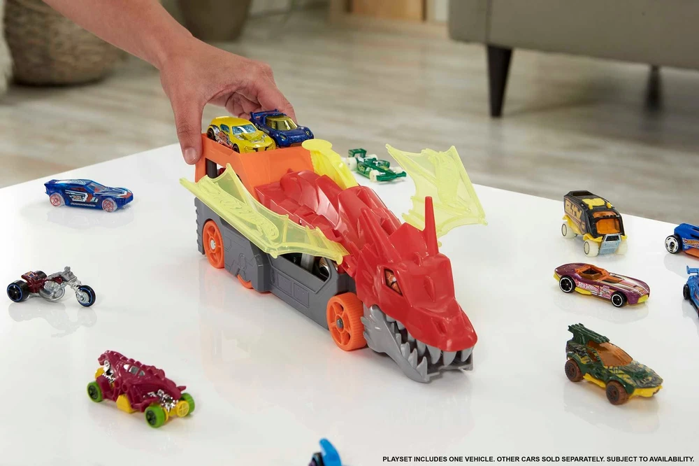 Hot Wheels City transporteris „Drakono paleidiklis“
