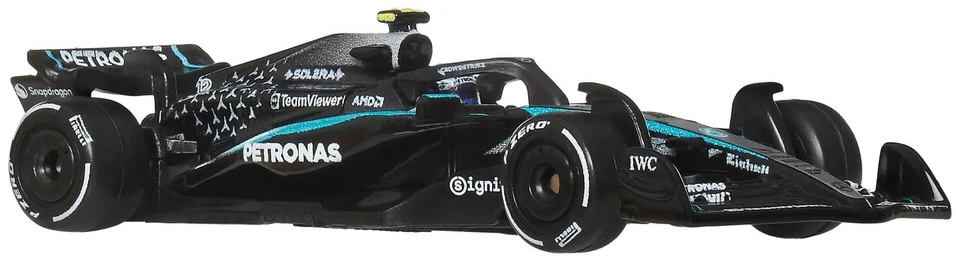 Mattel HOT WHEELS PREMIUM F1 dviejų Mercedes-Benz George Russel ir Kimi Antonelli bolidų rinkinys (JMM93)