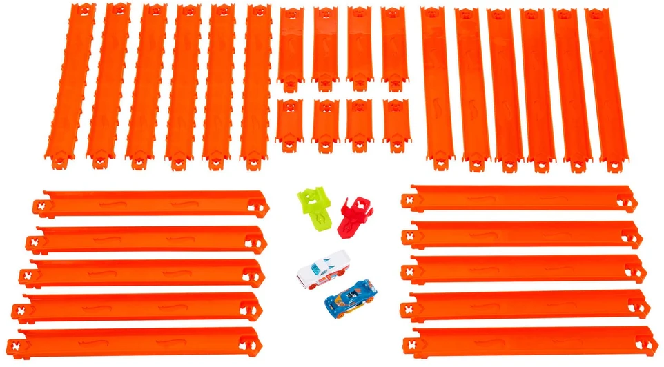 Mattel HOT WHEELS didysis trasų prailginimo rinkinys + 2 automodeliukai (JDW42)
