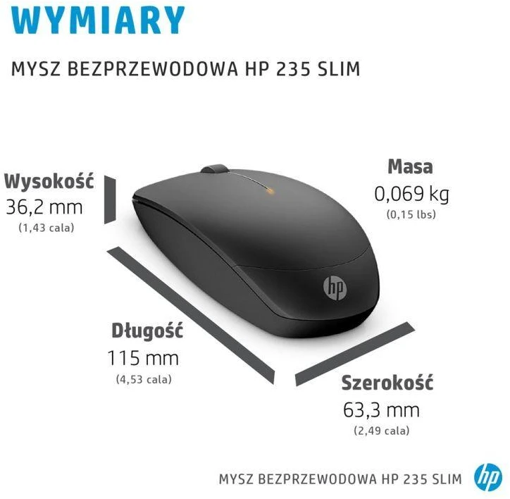 HP 235 plona belaidė pelė 4E407UT