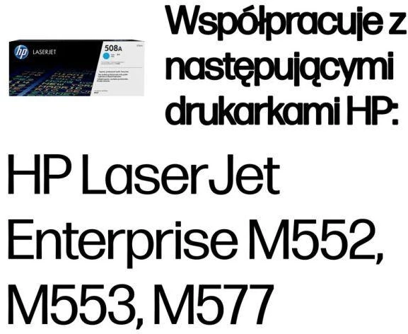 „Hewlett Packard“ (HP) „HP 508A Cyan LJ Toneris Cartridge“, CF361A