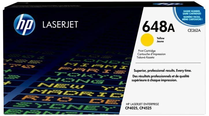 Hewlett Packard (HP) HP Color Laserjet CP4025/4525 series Toneris Geltona (11 000 puslapių)