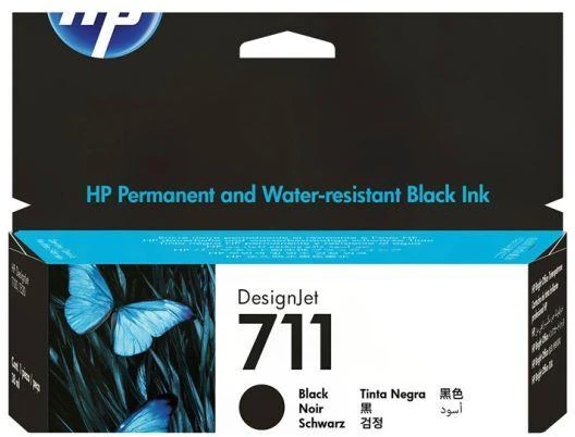 Hewlett Packard (HP) HP 711 Juodas rašalo kasetė, 38 ml, skirta HP DesignJet T120, T520