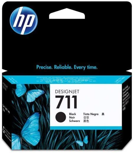 HP 711 DesignJet juoda rašalo kasetė, 38 ml