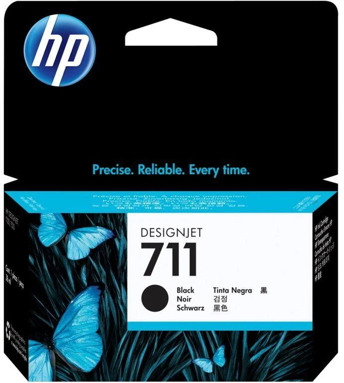 HP 711 DesignJet juoda rašalo kasetė, 38 ml