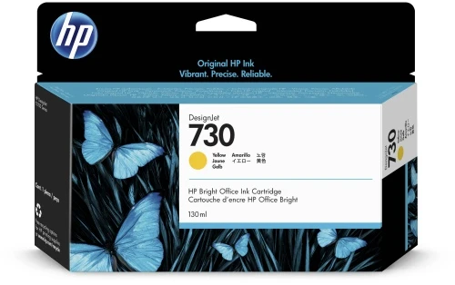 Hewlett Packard (HP) HP 730 (P2V64A) Rašalinė kasetė, Geltona