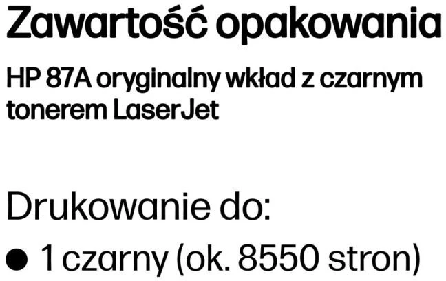HP 87A juoda LaserJet tonerio kasetė