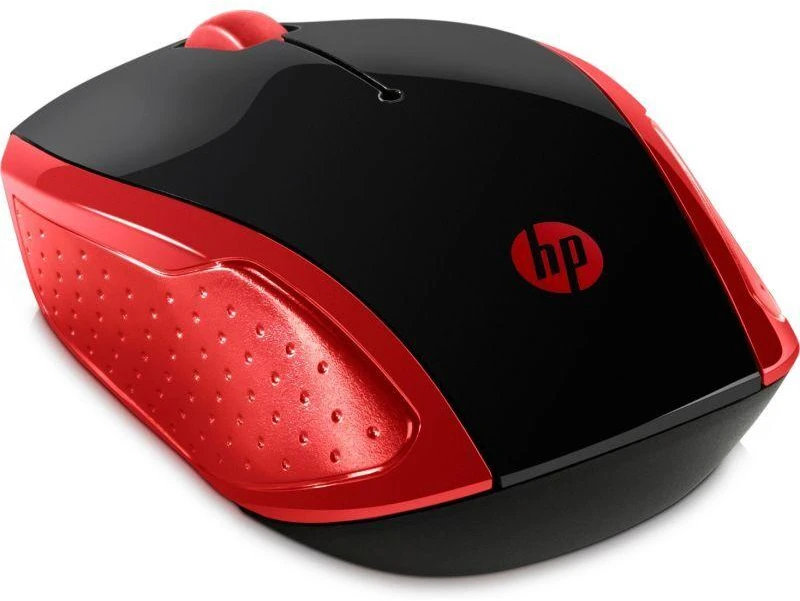 HP belaidė pelė 200 Empress Raudona, belaidė pelė, raudona ir juoda, 2HU82AA