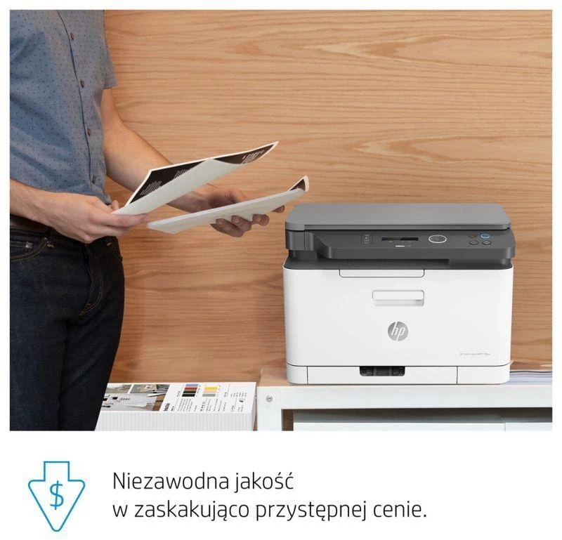 Daugiafunkcis lazerinis spausdintuvas HP Color LaserJet Pro MFP 178nw, spausdinimas / kopijavimas / skenavimas, spalvotas, A4, 18 ppm, USB / LAN / Wi-Fi