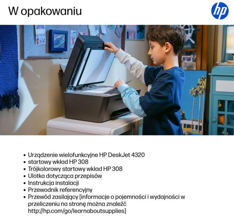 Spausdintuvas HP DeskJet 4320 - WiFi | Atrament | AirPrint | Instant Ink | HP+