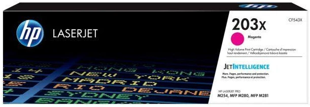 Hewlett Packard (HP) HP 203X kasetė, rausvai raudona, didelės talpos