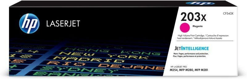 Hewlett Packard (HP) HP 203X kasetė, rausvai raudona, didelės talpos