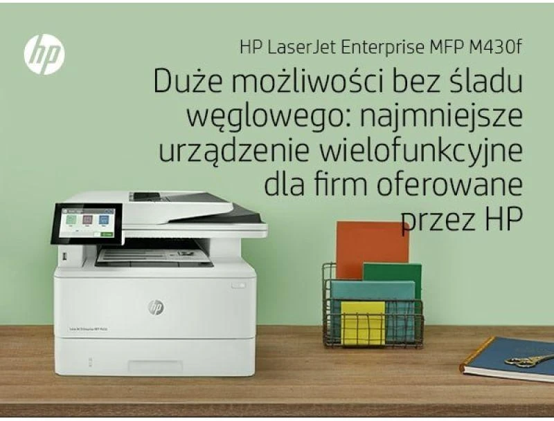 Hewlett Packard (HP) HP LaserJet Enterprise MFP M430f AIO All-in-One Spausdintuvas - A4 Mono lazerinis, Spausdinti/Kopijuoti/Dual-Side Scan/Faksas, Automatinis dokumentų tiektuvas, Auto-Duplex, LAN, 38ppm, 900-4800 pages per mėnuo (pakeičia M521f / M521dn)