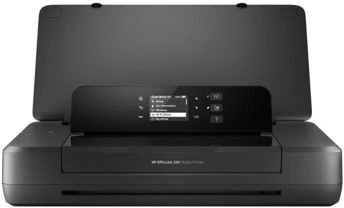 Hewlett Packard (HP) HP Officejet 200 Mobile Spausdintuvas spalvotas rašalinis A4 1200x1200 dpi 20 psl./min. nespalvotas 19 psl./min. spalvotas 50 lapų USB Wi-Fi