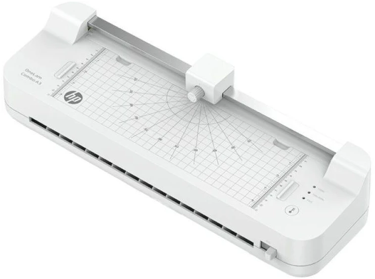 Hewlett Packard (HP) Laminatorius - HP ONELAM COMBO A3, 400 mm/min, integruotas pjaustytuvas, 15 maišelių, Balta