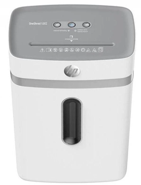 Popieriaus Smulkintuvas - HP Oneshred 12CC 23L Smulkinimas Itin Mažais Gabalėliais