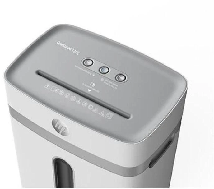 Popieriaus Smulkintuvas - HP Oneshred 12CC 23L Smulkinimas Itin Mažais Gabalėliais
